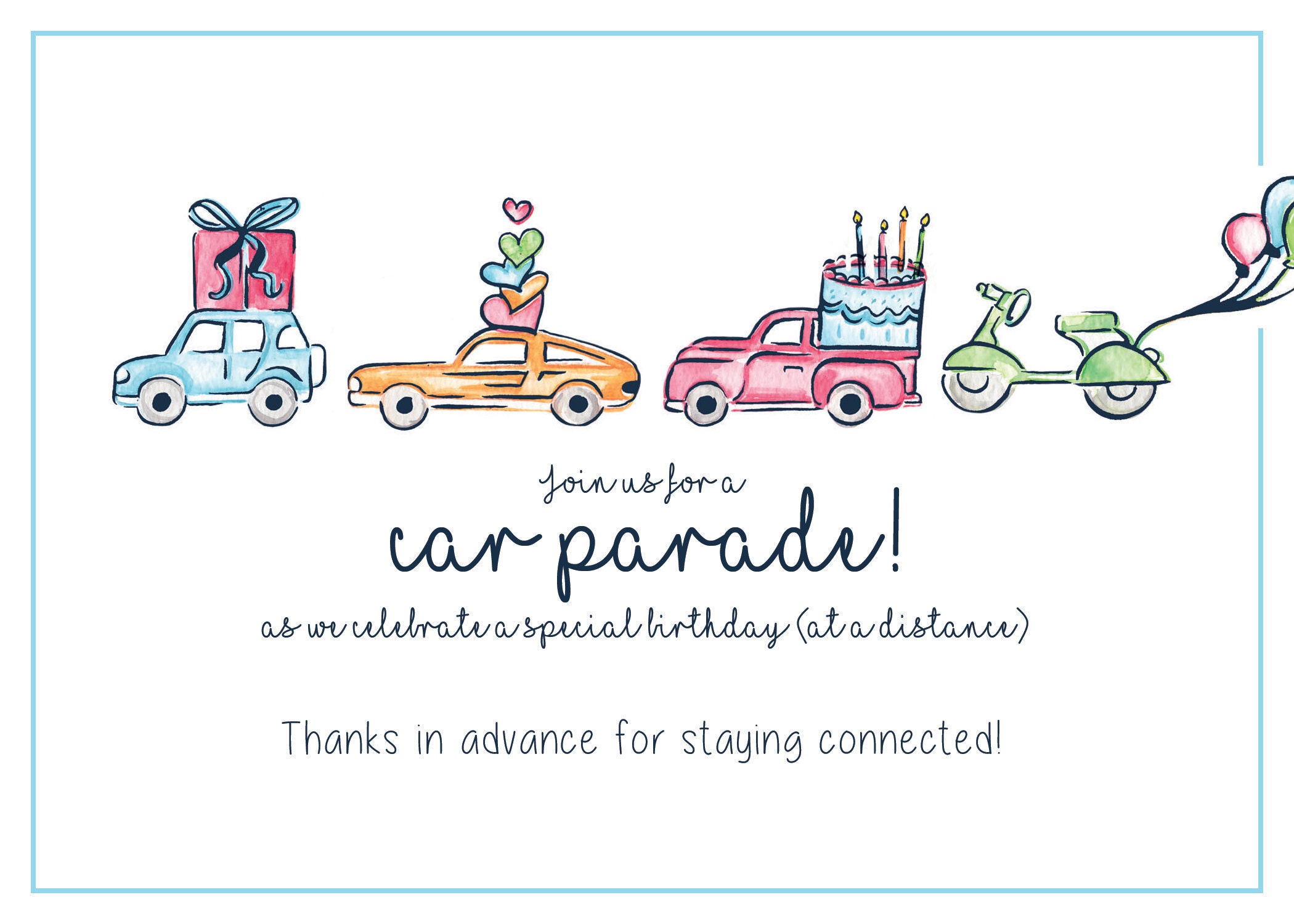 Car Parade Birthday by HostClub