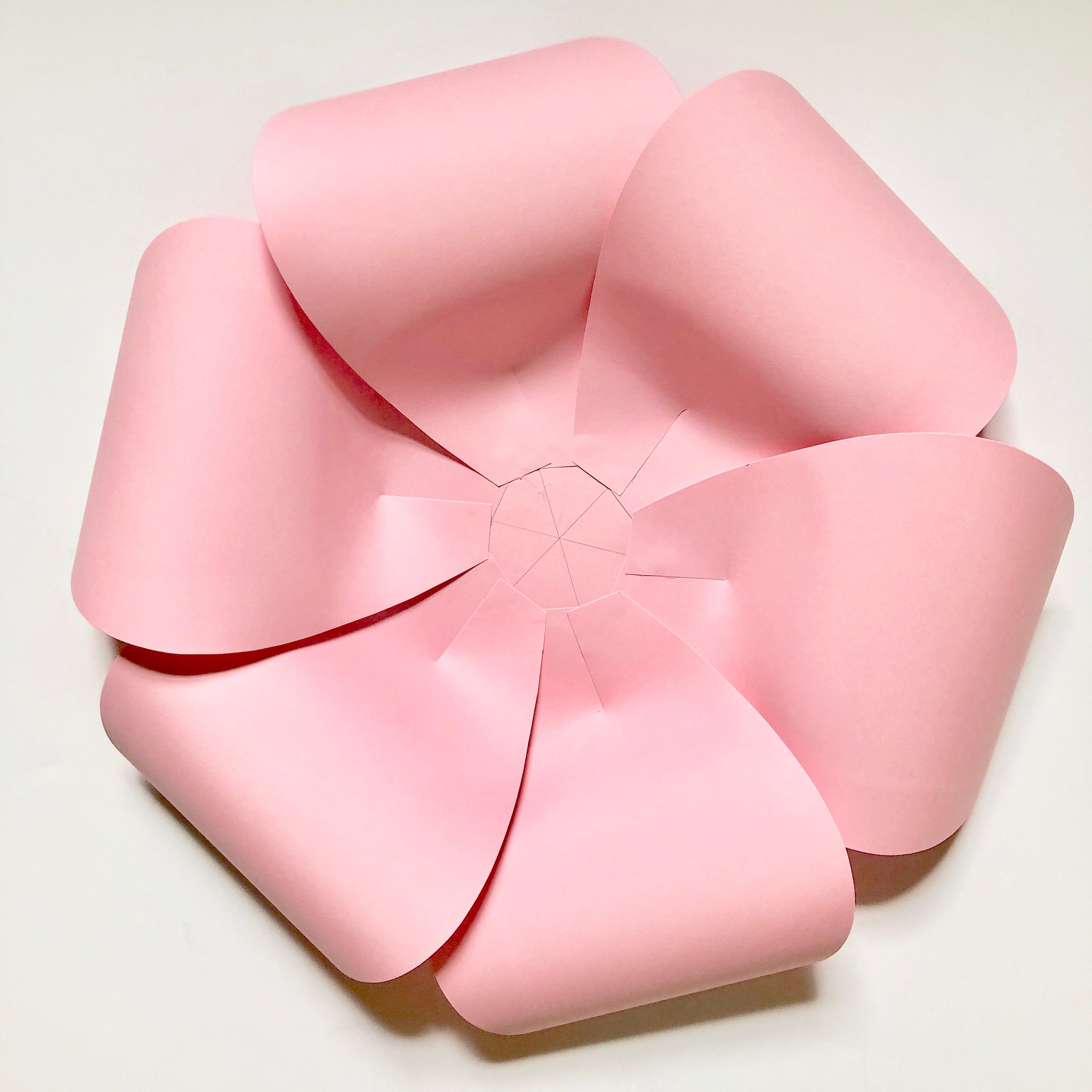 assembling paper flower