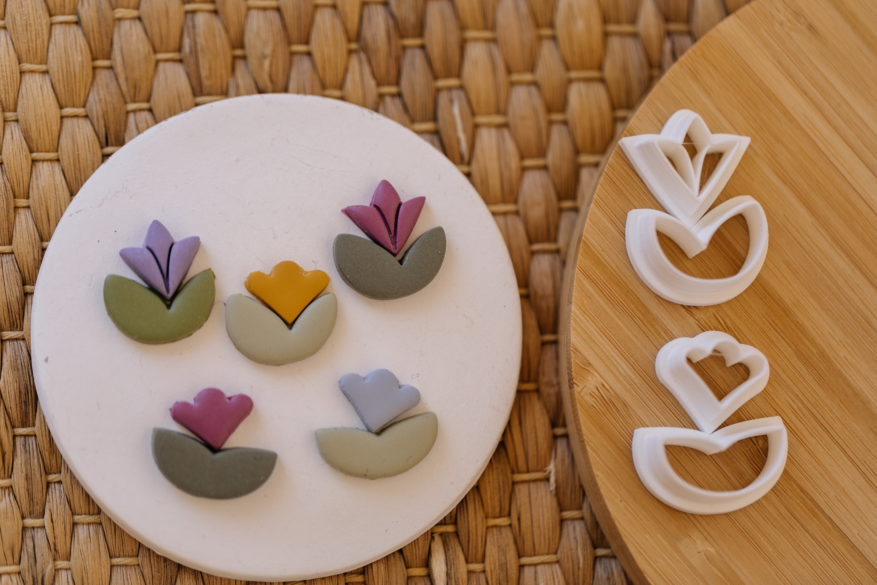 Polymer Clay Cutter Blumen und Blätter