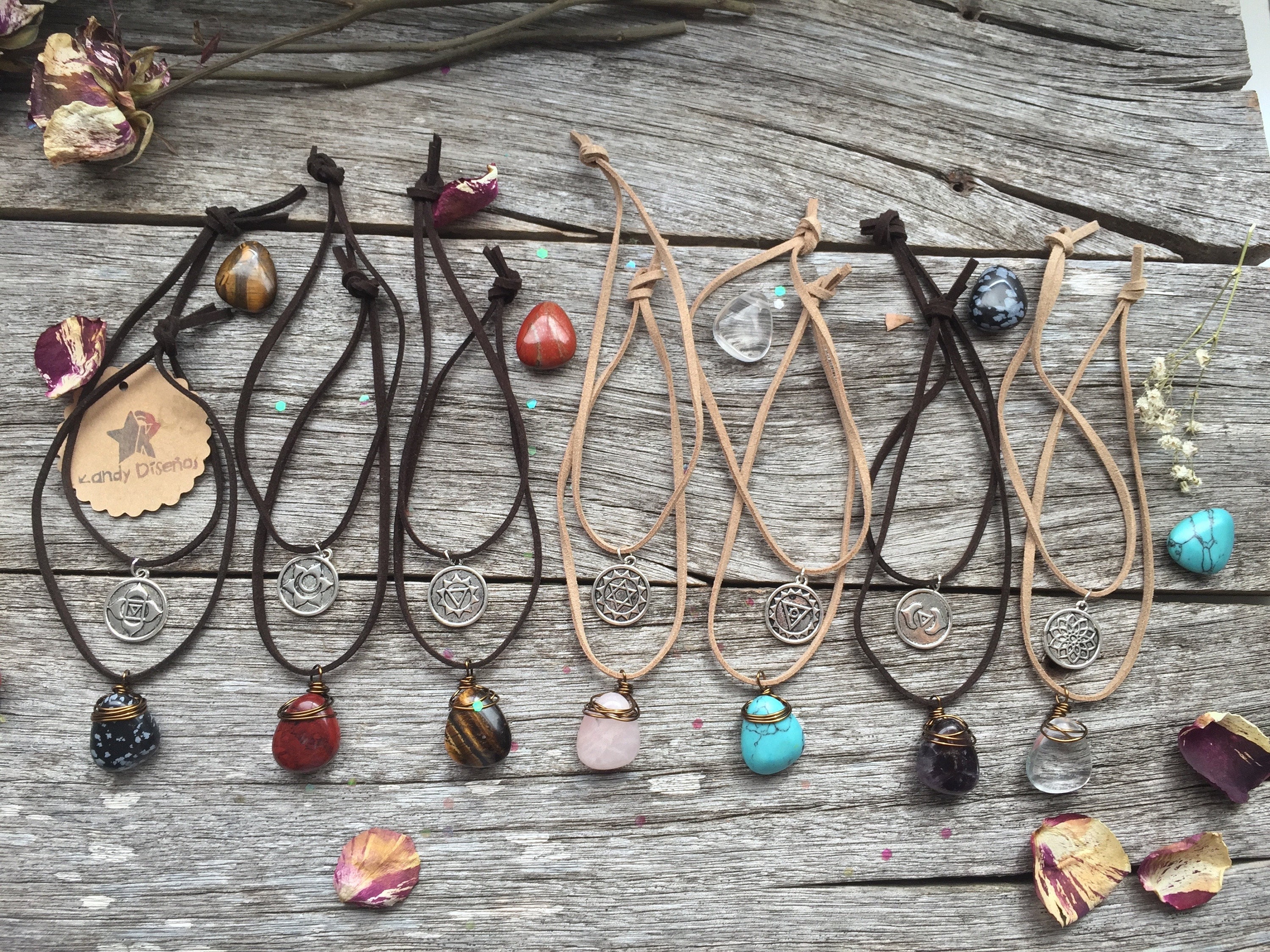 collar obsidiana chakras