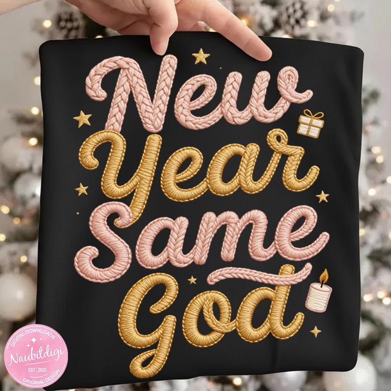 New Year Same God PNG – Christian New Year Design