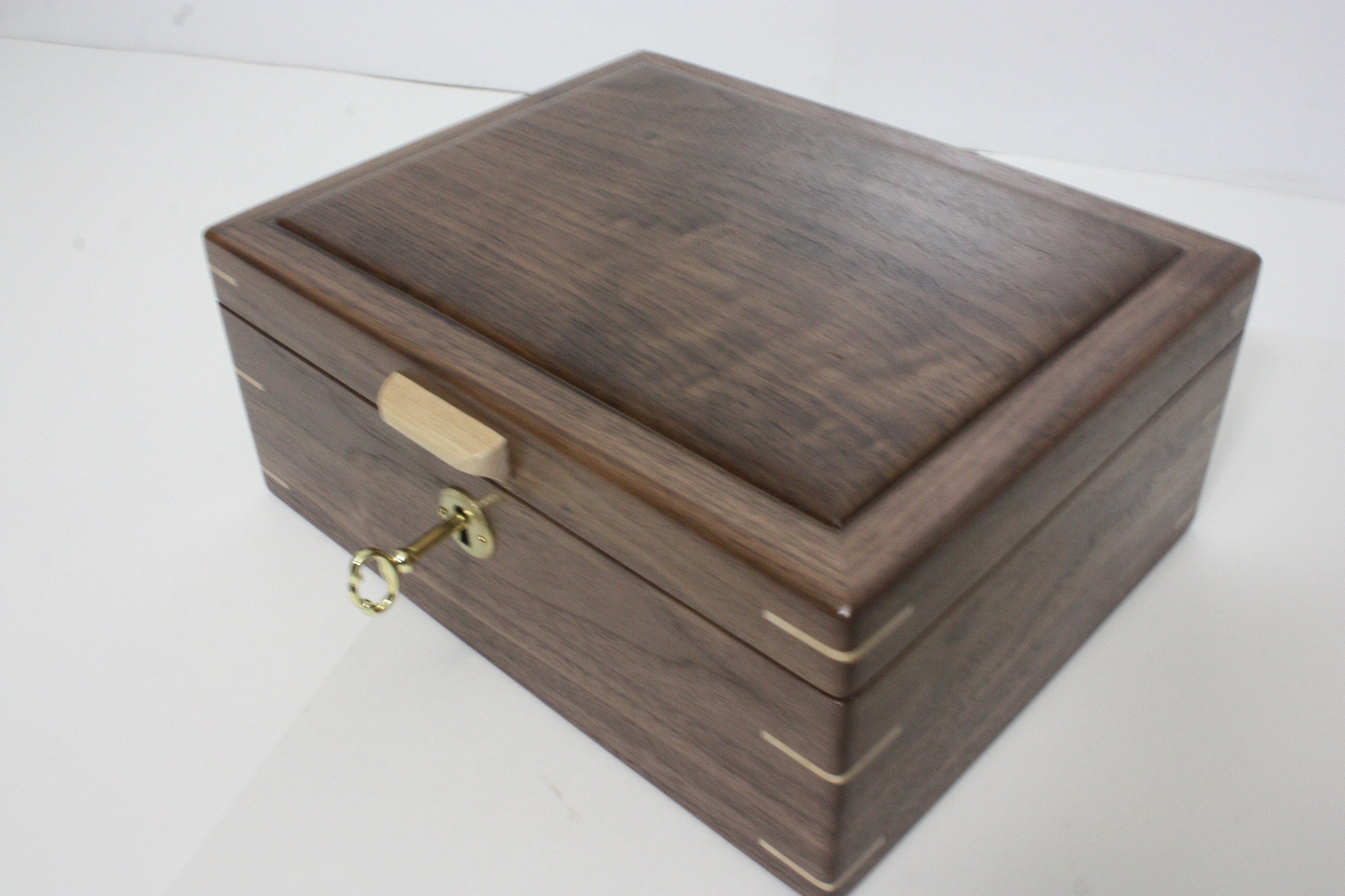 Locking Black Walnut Box