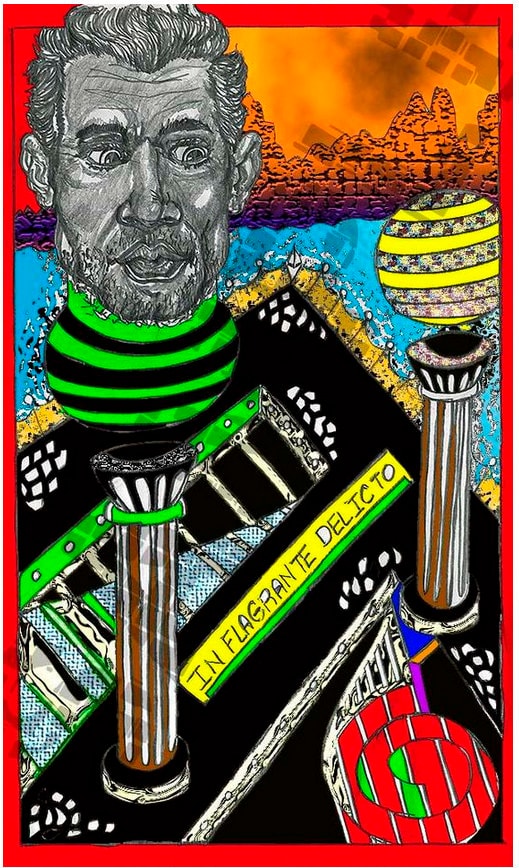 Colorful Illustrated Guy @ Chez Tonyboy Boutique-Dec. 17,18, 2015