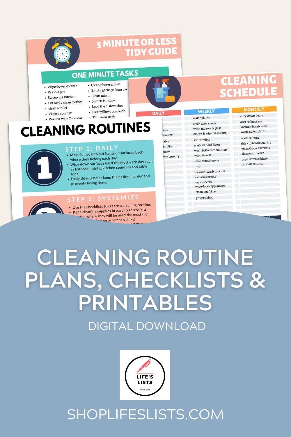 Lifes Lists Cleaning Routine System