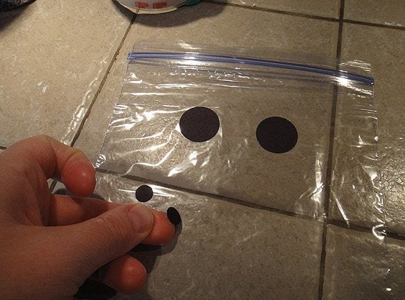 Shaving cream in a baggie sensory craft