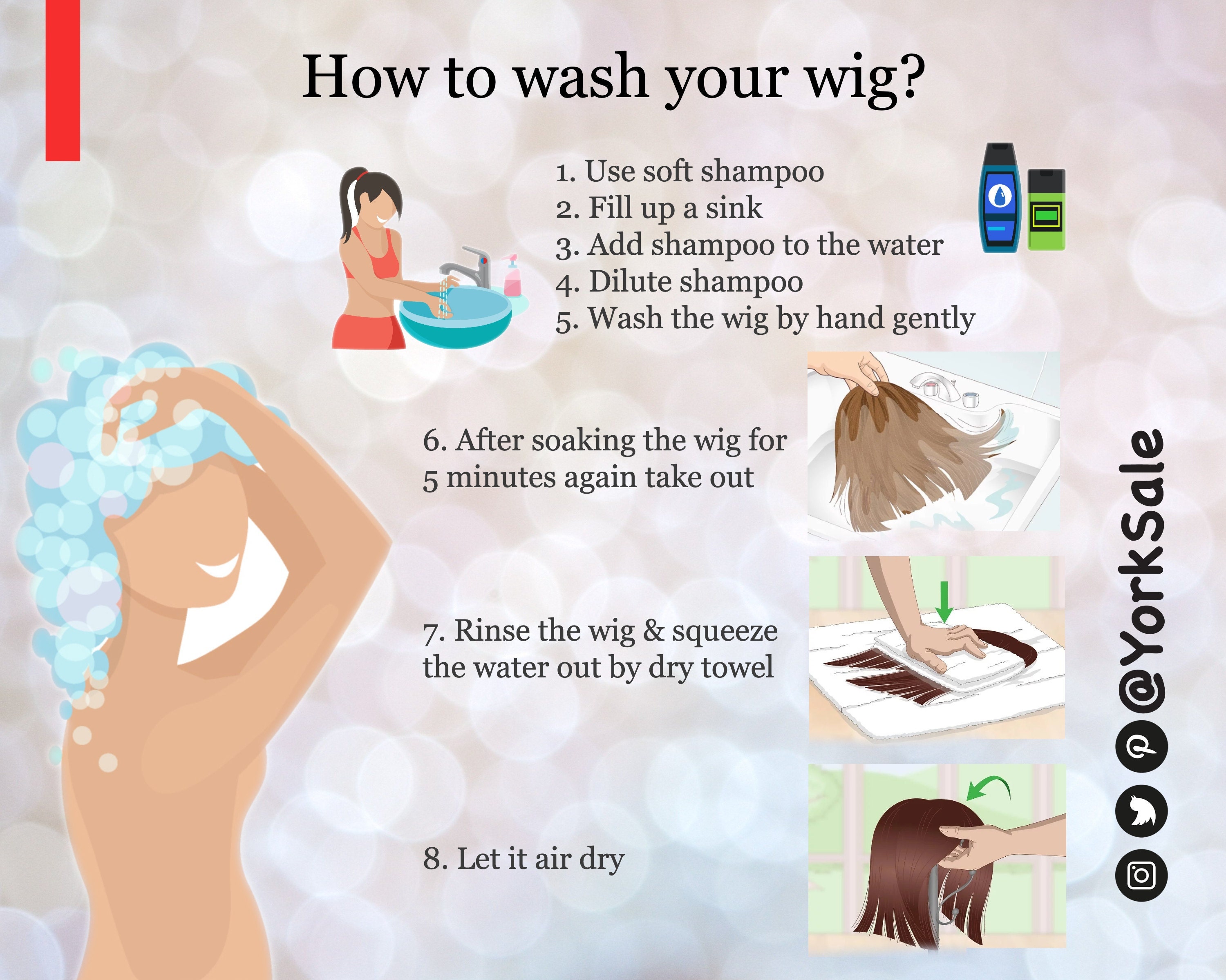How to wash your wig!