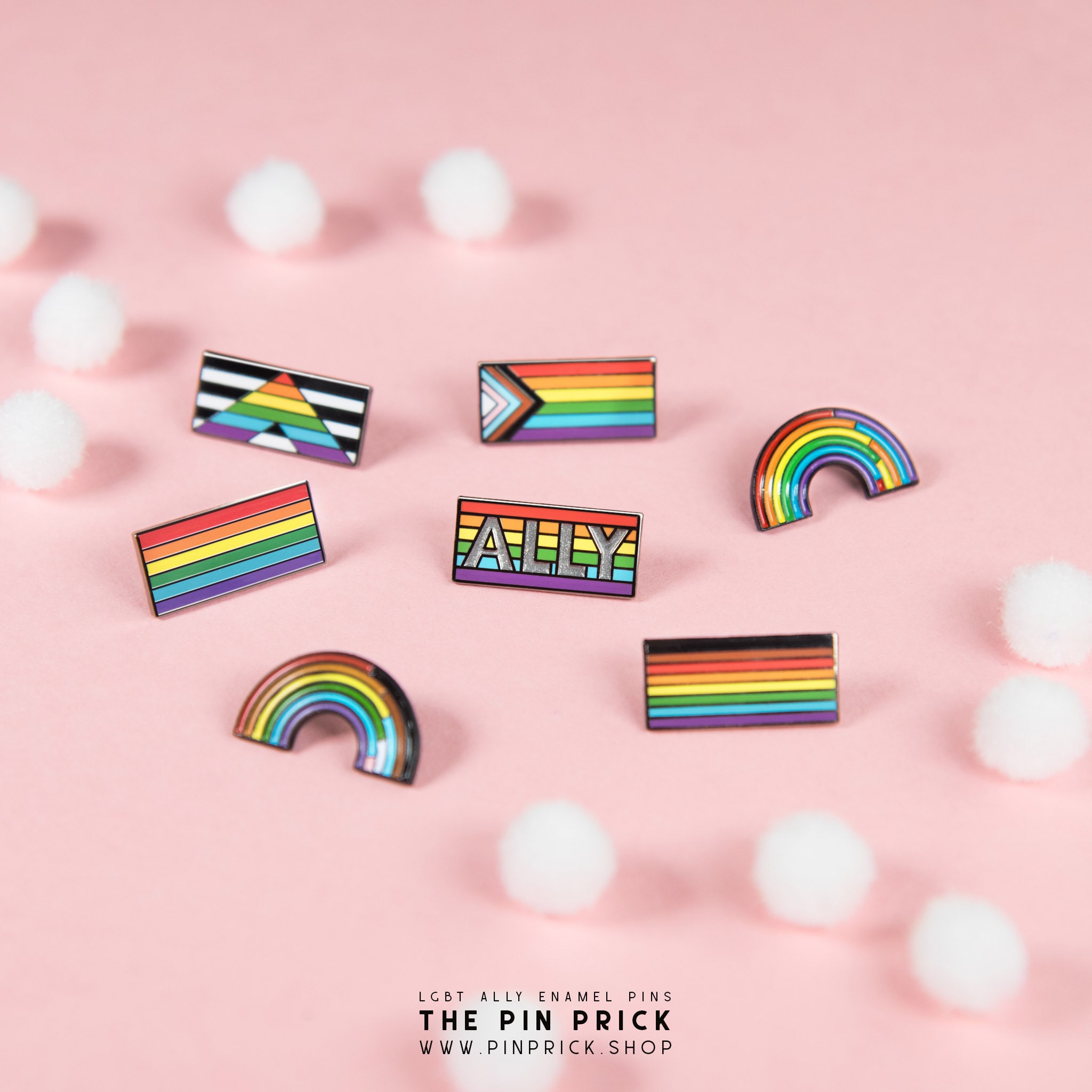 Show LGBT Ally Pride with Enamel Pin Accessories