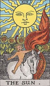 the sun card by Pamela Coleman Smith