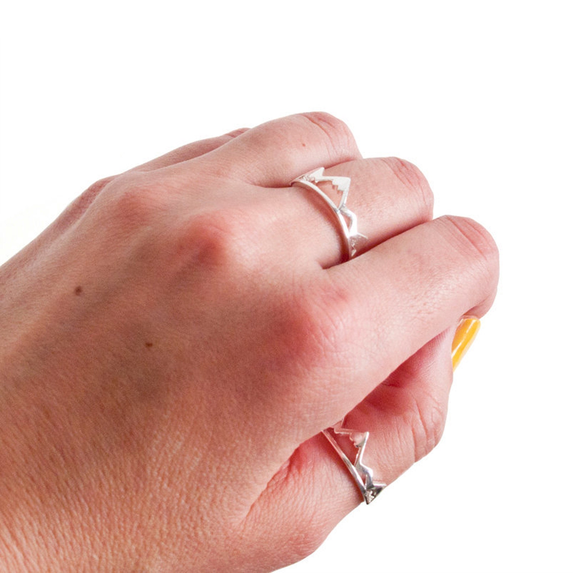 mountains rings, best for happy journey gift for her or him