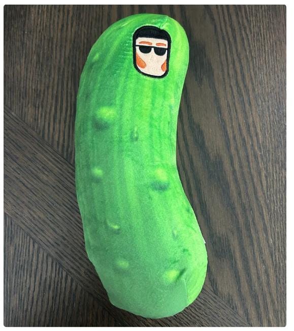 Average Pickle Plushy