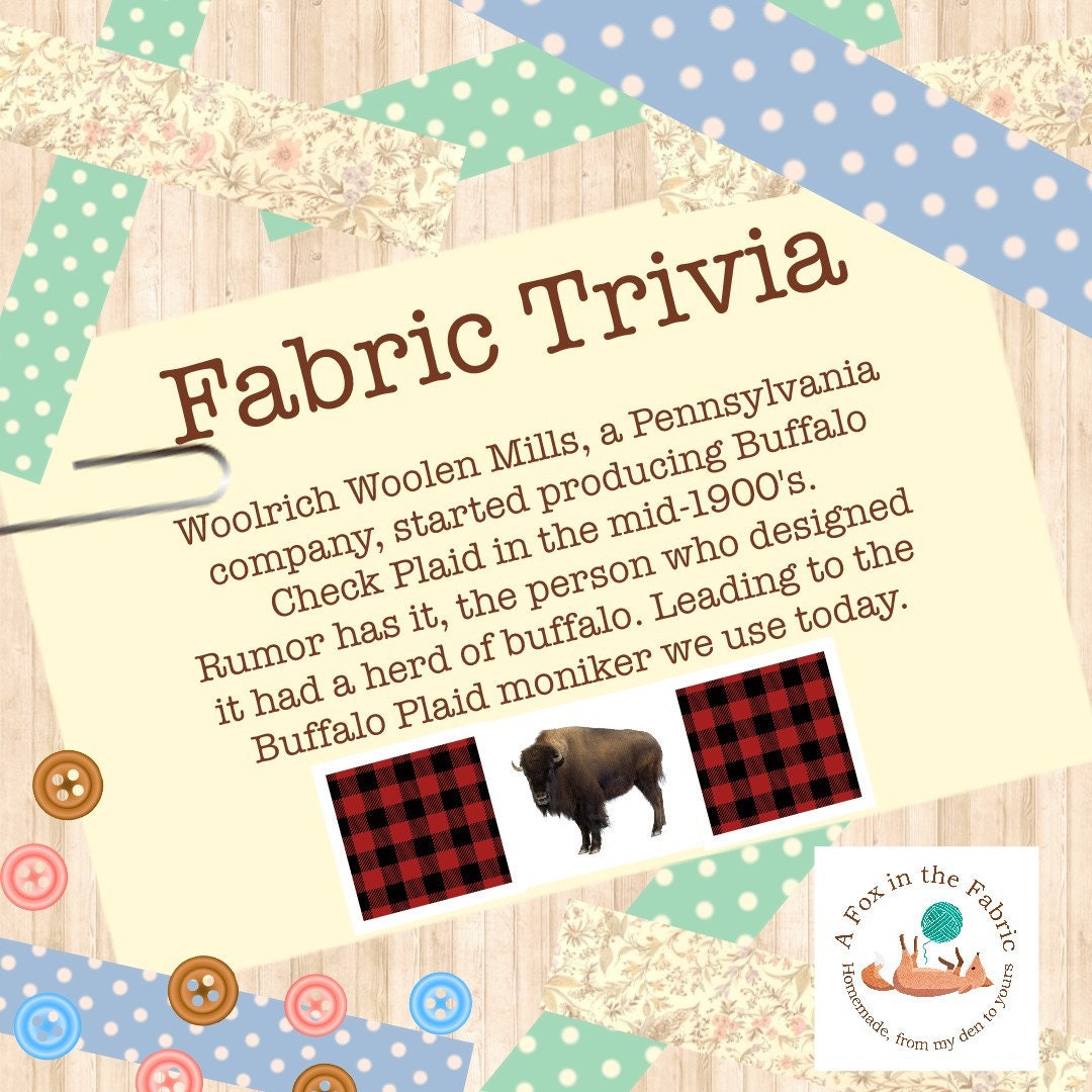 Fun Facts and Trivia about Buffalo Plaid Fabric