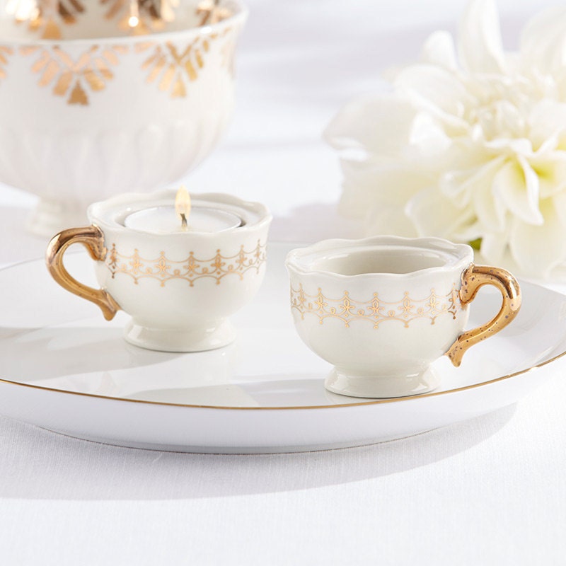 tea cup candle favors