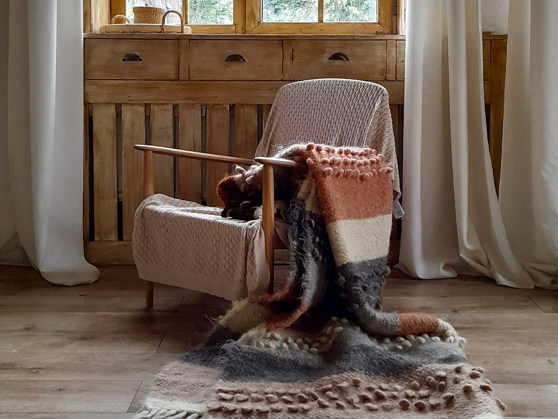 Premium Handmade Sheep Wool Blanket