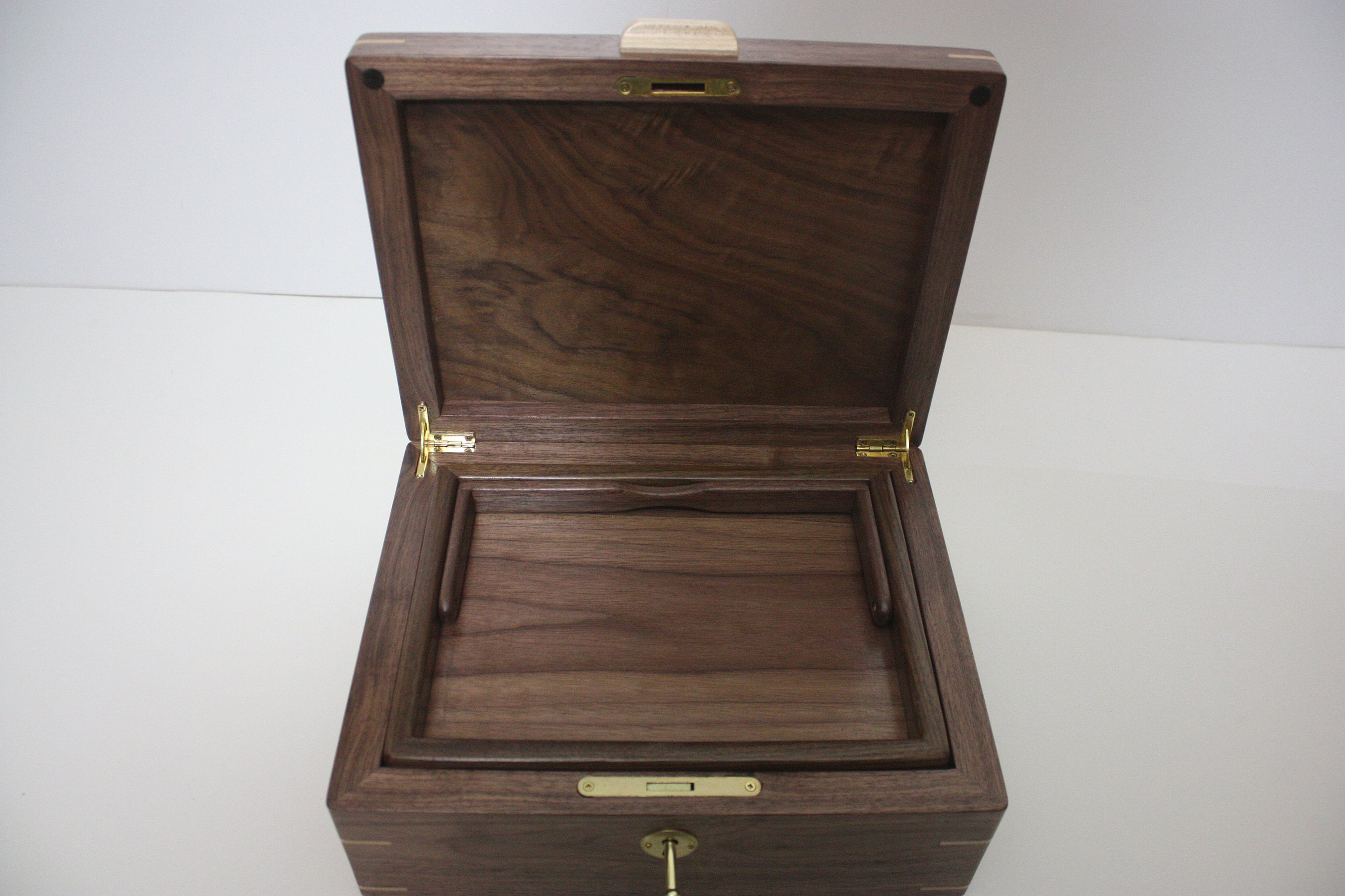 Wood Box with hinged lid