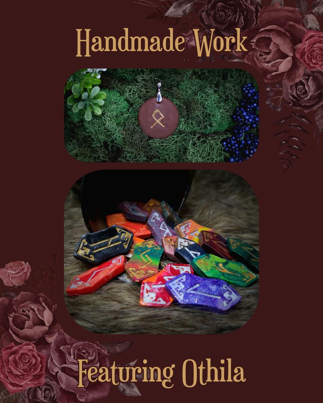 handmade pieces featuring othila