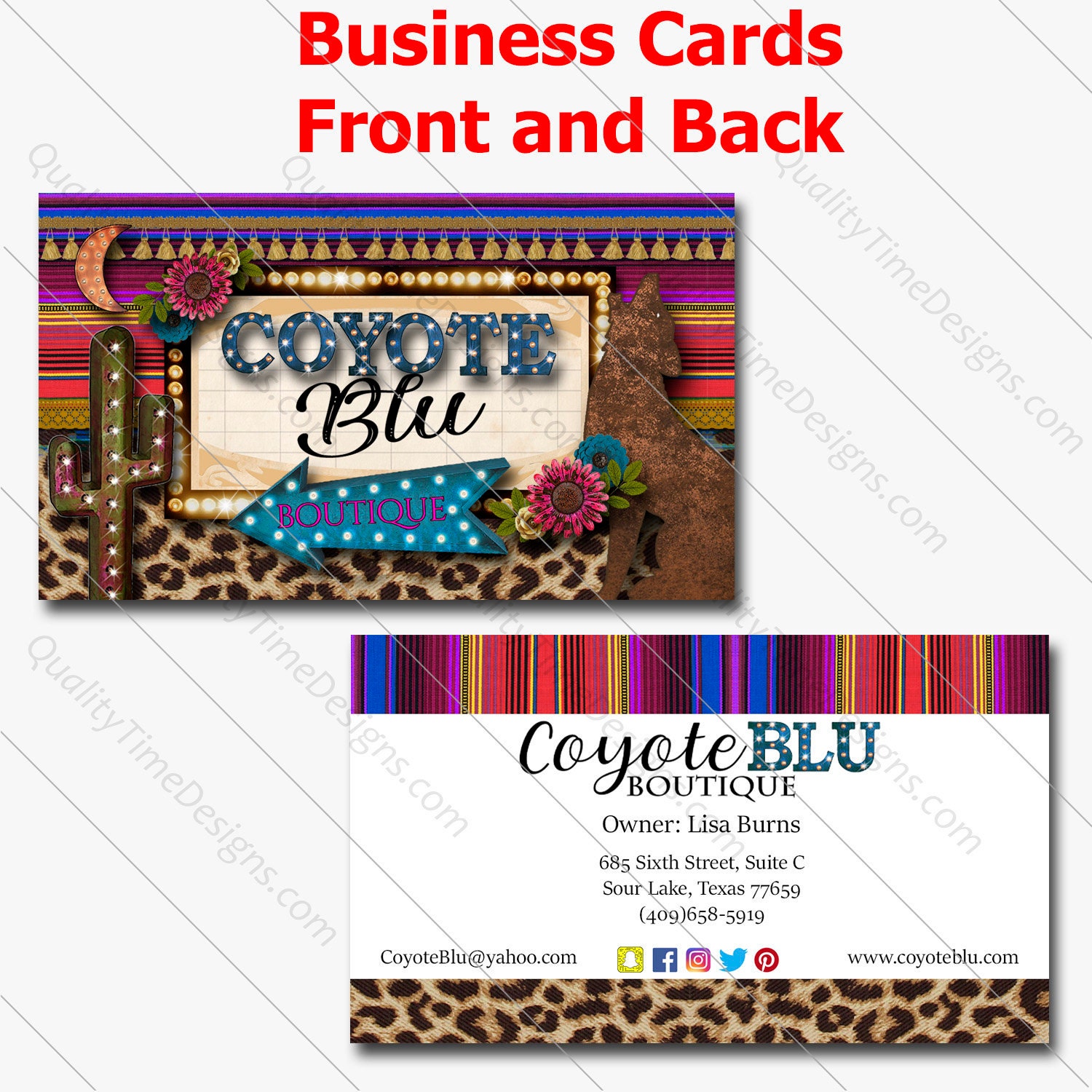 Quality Time Designs - Custom Logo Design
