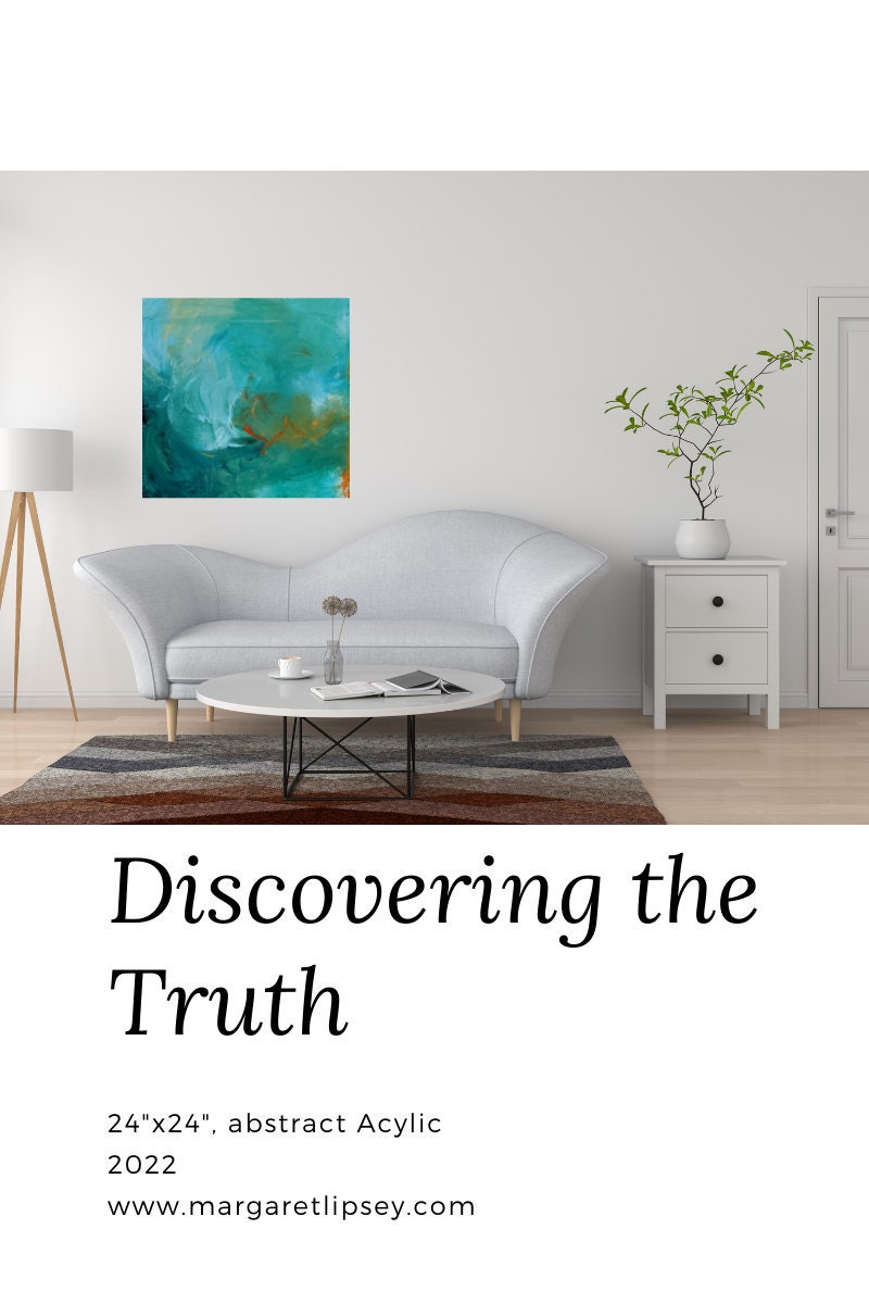 Abstract Painting - Discovering the Truth by Margaret Lipsey
