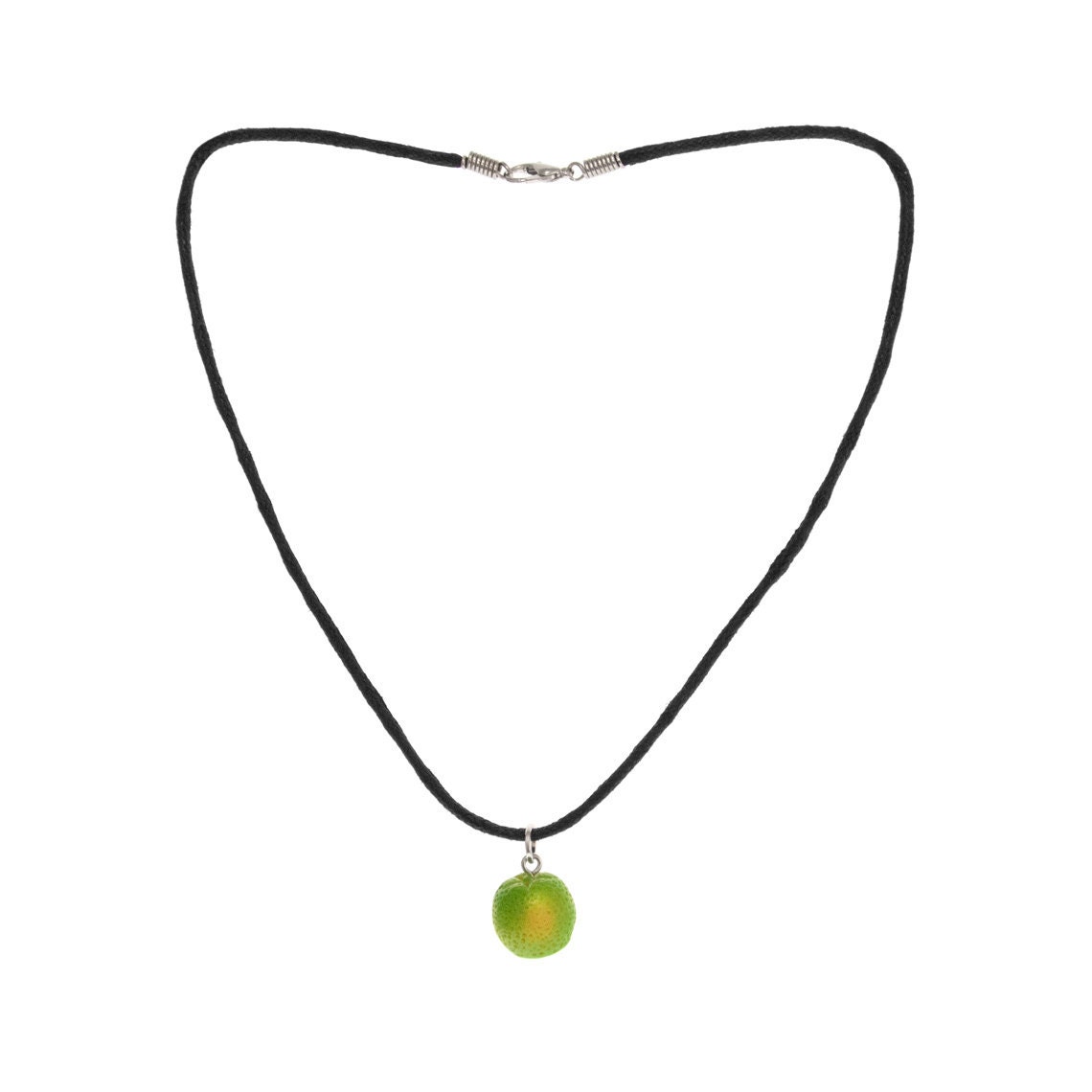 Lime Fruit Necklace for Woman, Mom. Orange Fruit Green