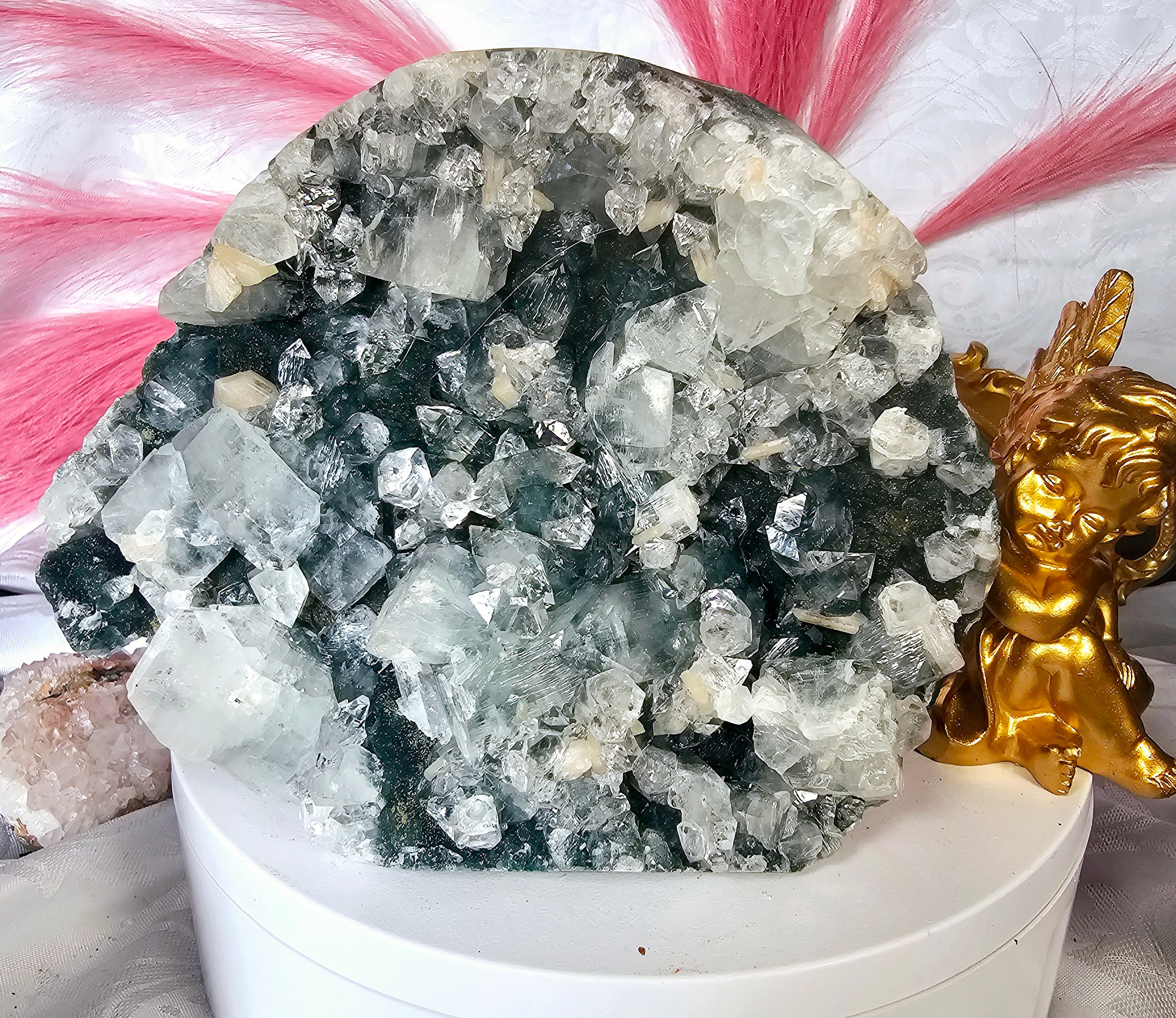 Mango Quartz Cluster