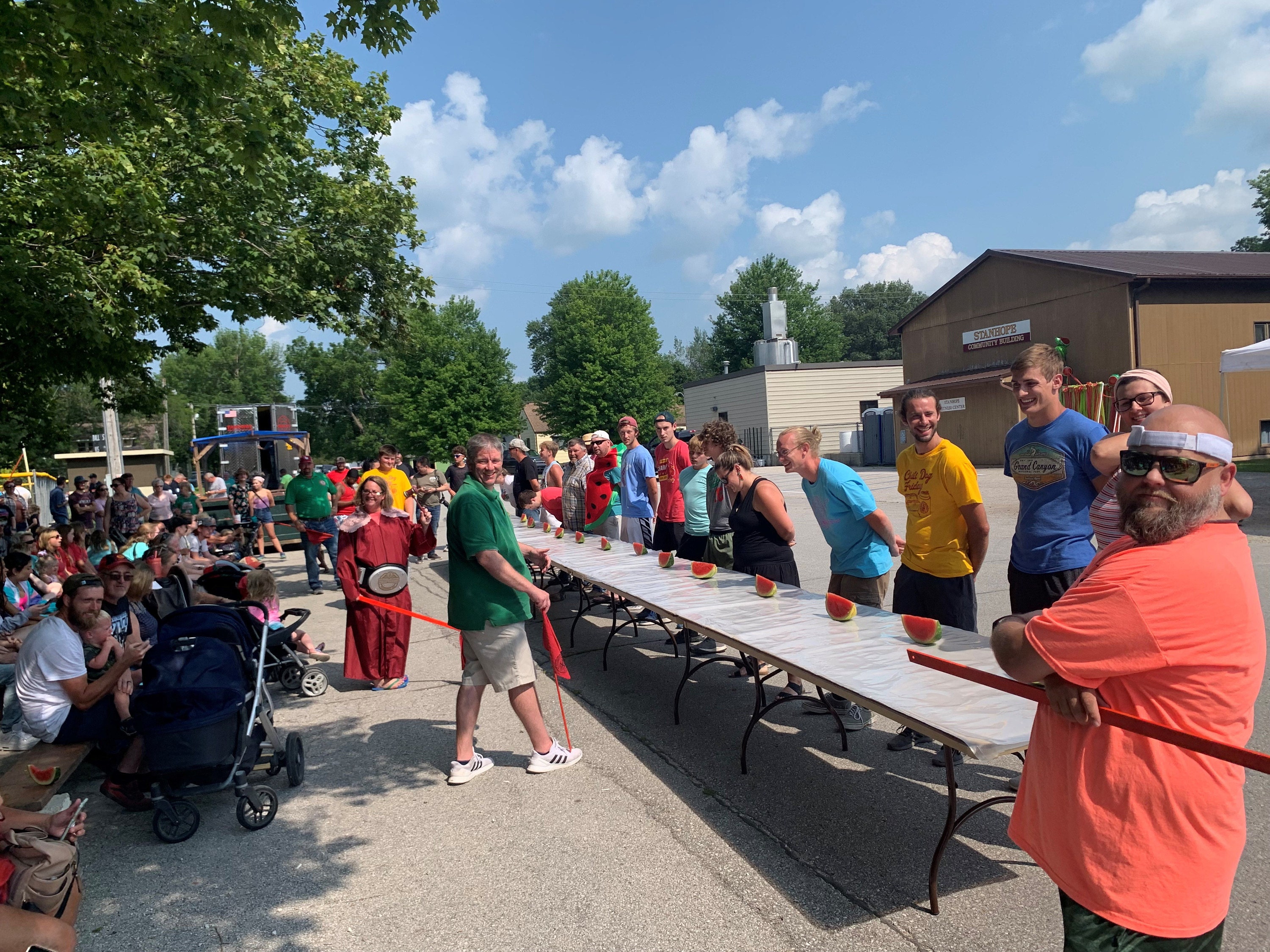 2022 Stanhope State University Watermelon Eating Championship at