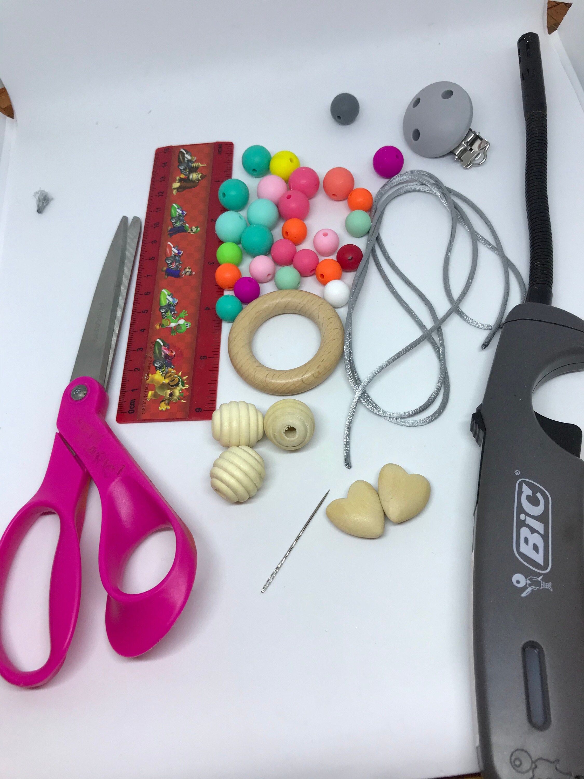 Image of supplies for beading project