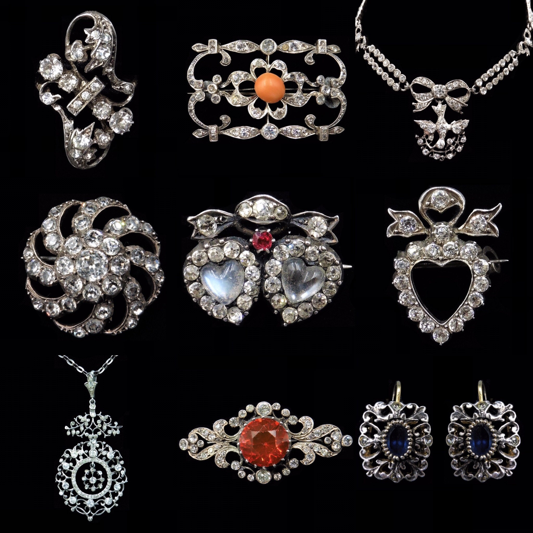 A Selection of Paste Jewels from our Shop