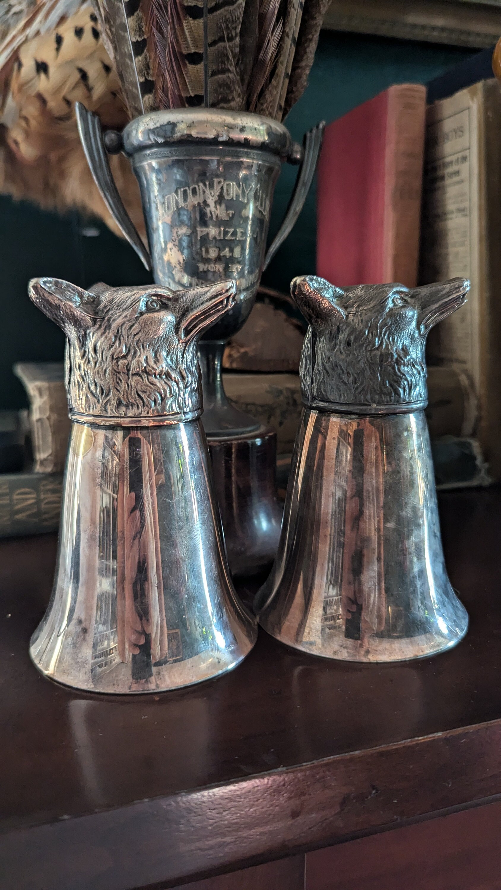 Fox stirrup cups from personal collection