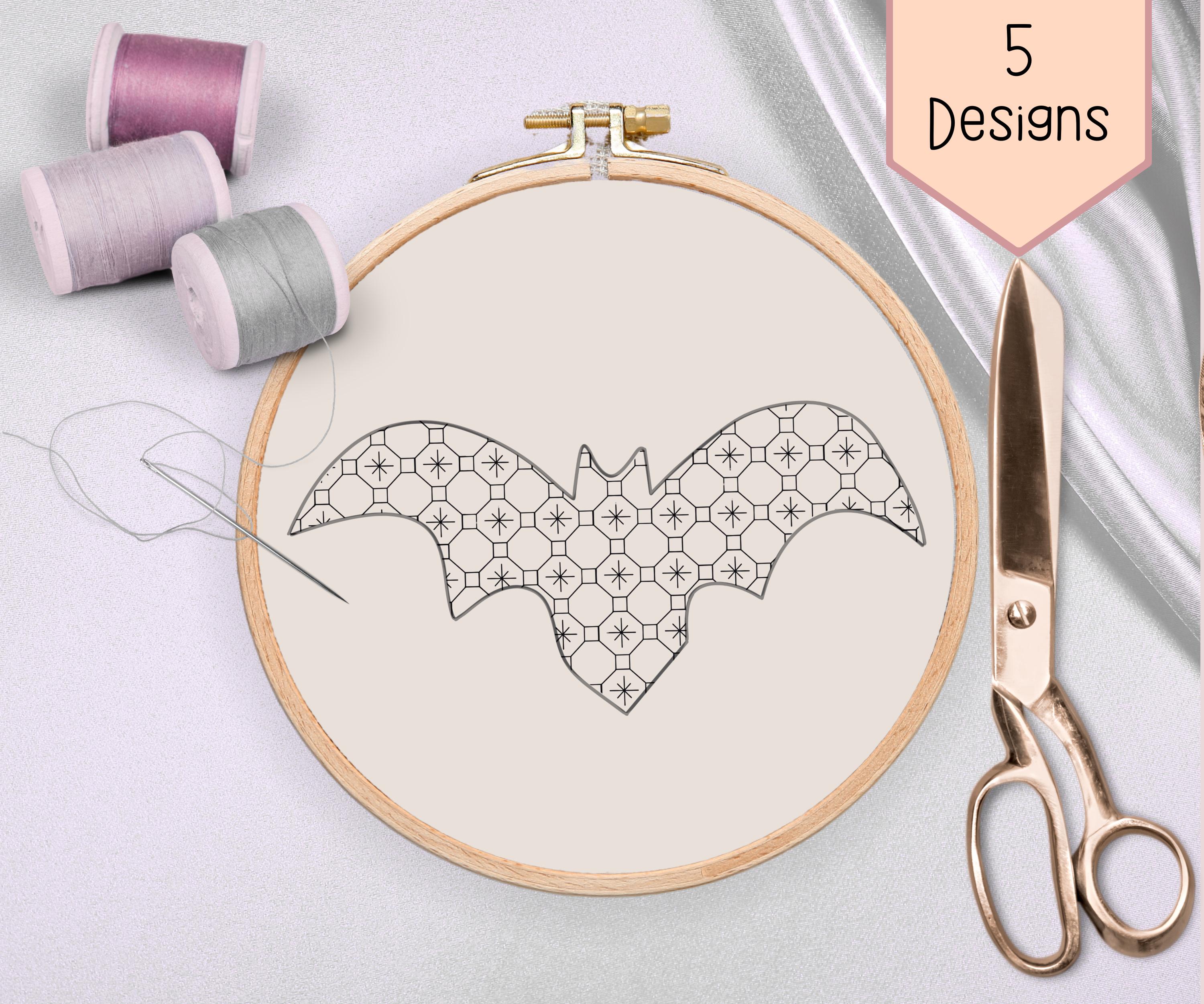 Bat Embroidery