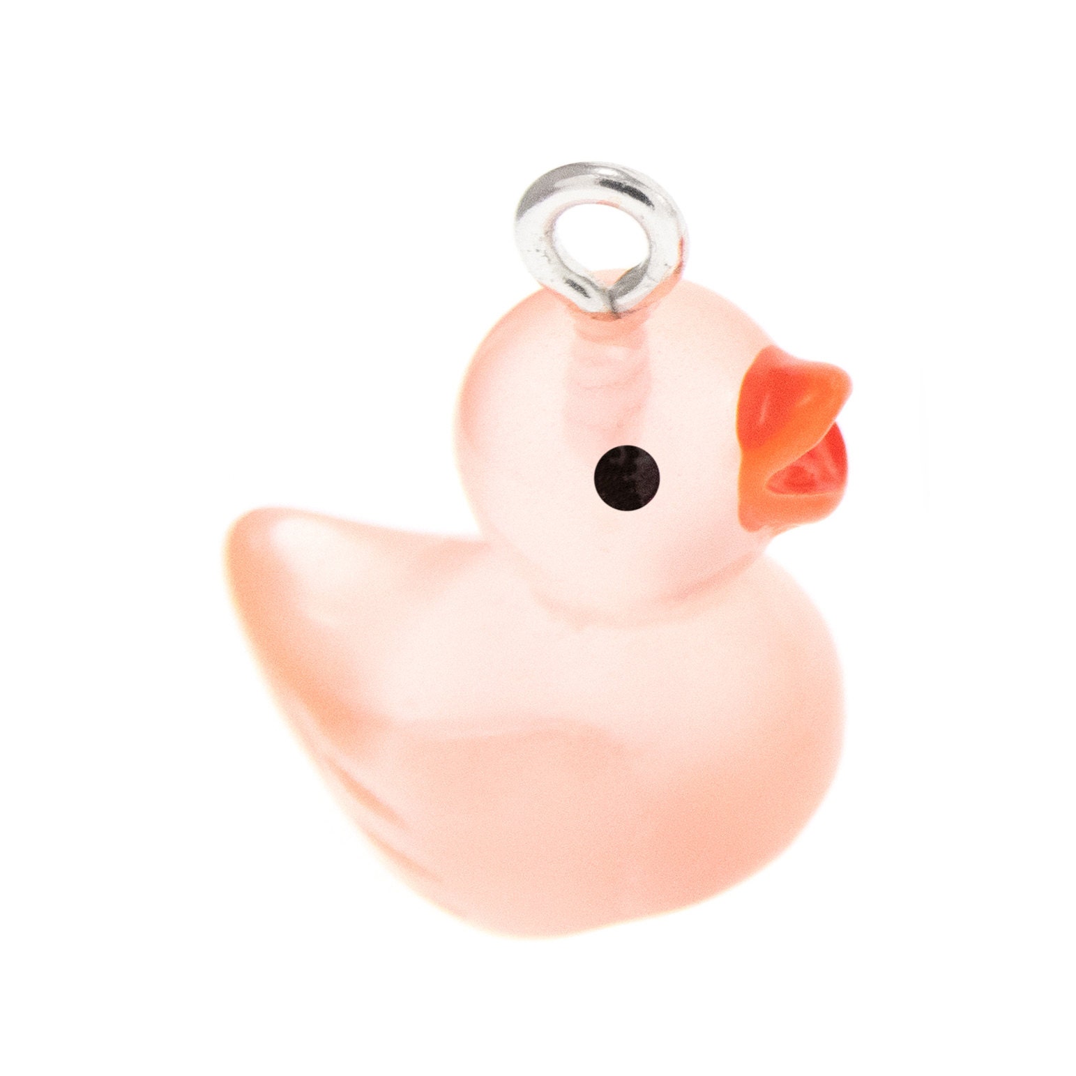Ducky Necklace Pink Rubber Duck Jewellery
