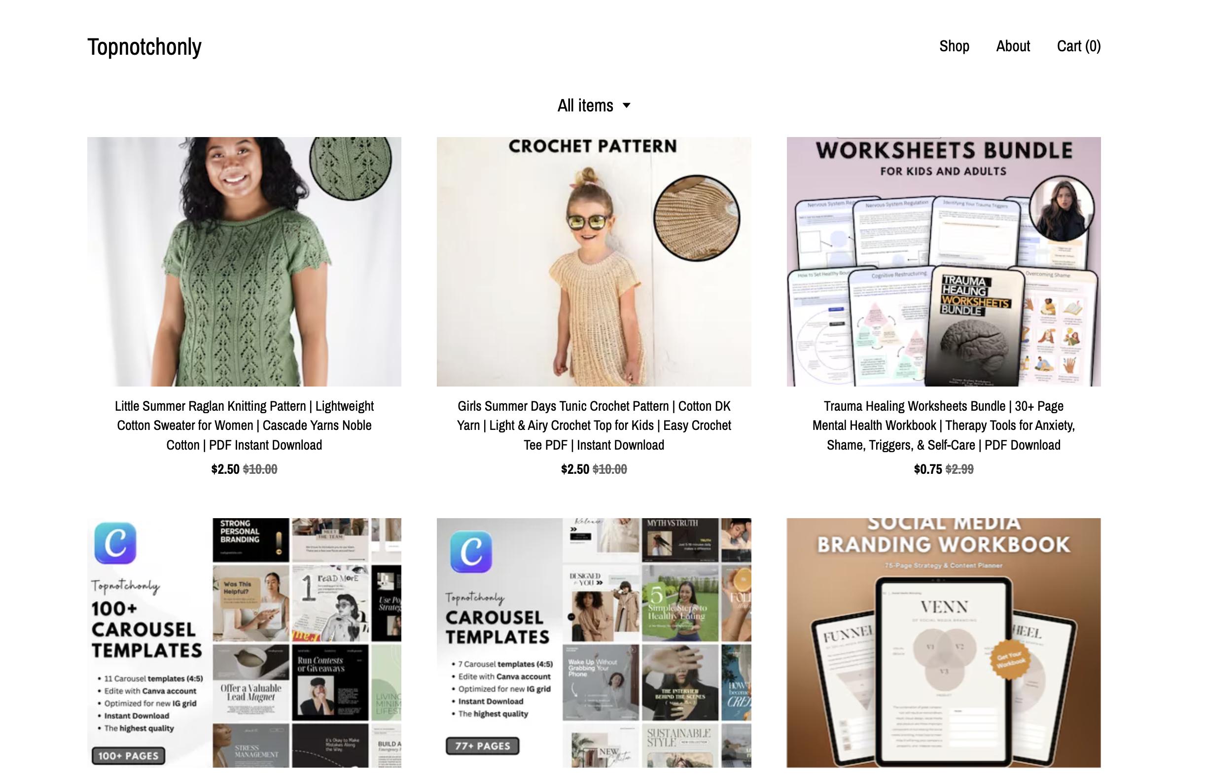Topnotchonly Digital Products Store: Premium Digital Downloads