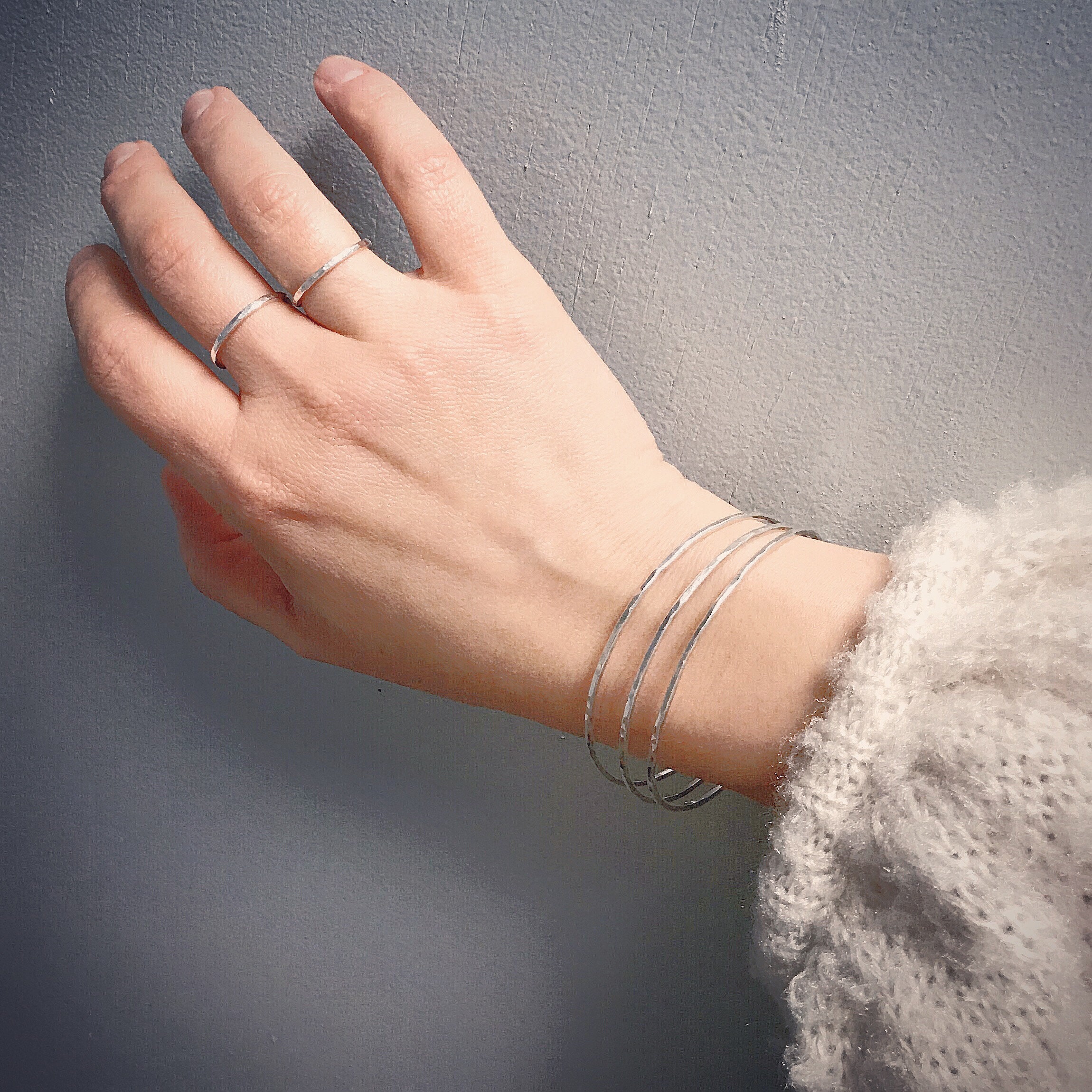Texture Bangles and Texture Rings