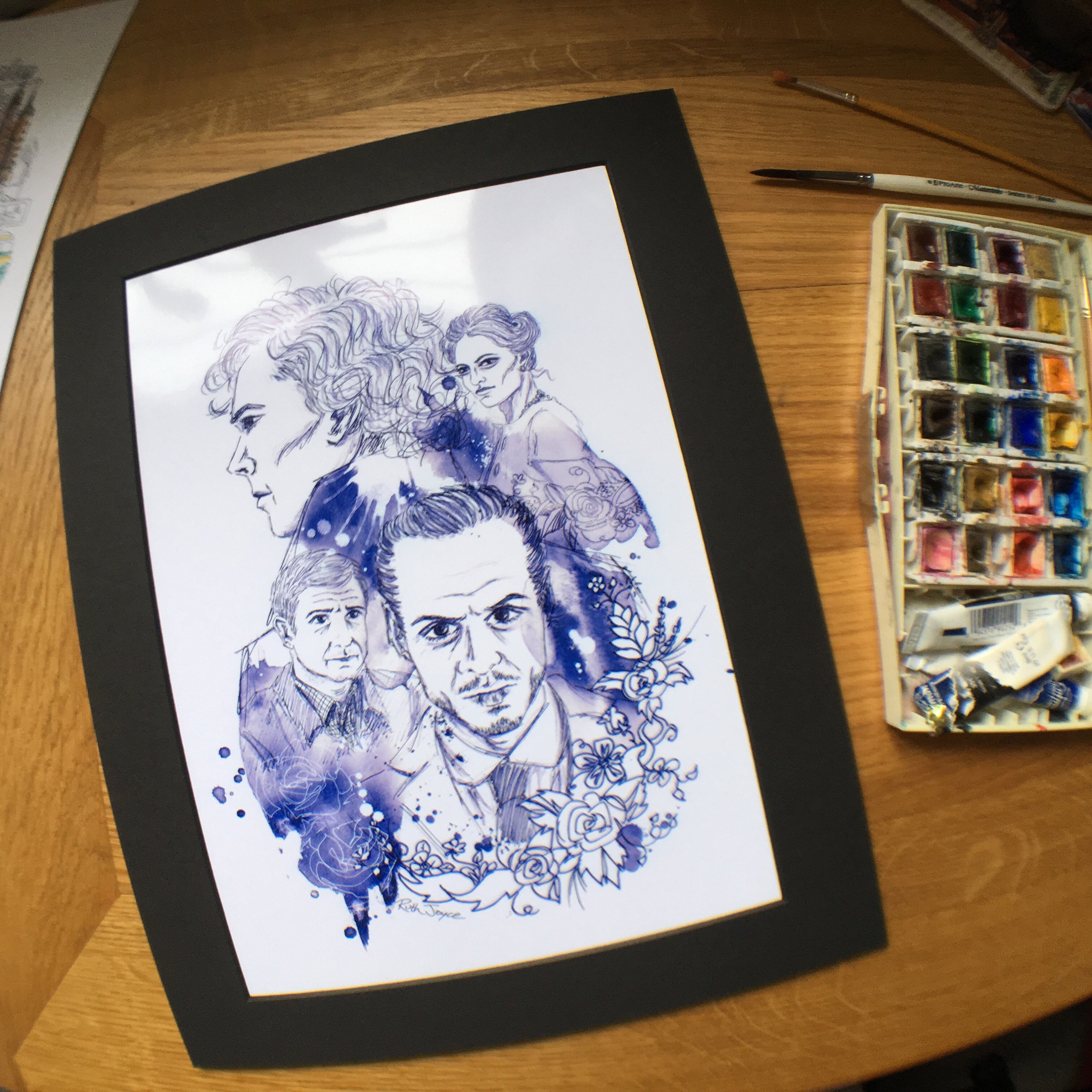 Sherlock illustration print