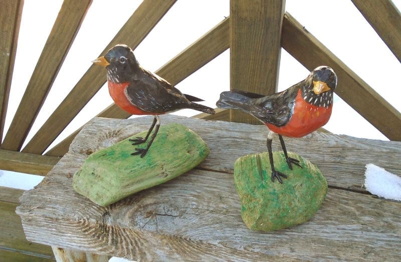 folk art robin