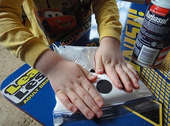 Shaving cream in a baggie sensory craft