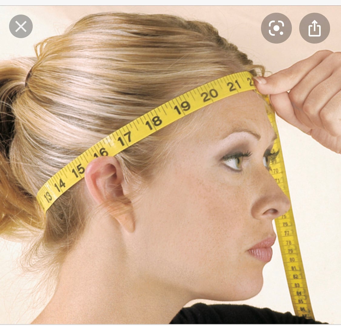 Measure your head with a measurement tape