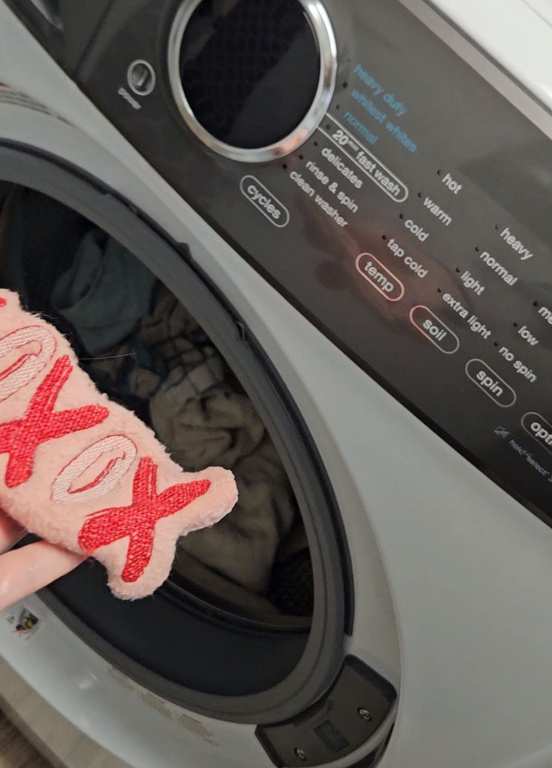 Our toys can withstand a normal wash cycle.