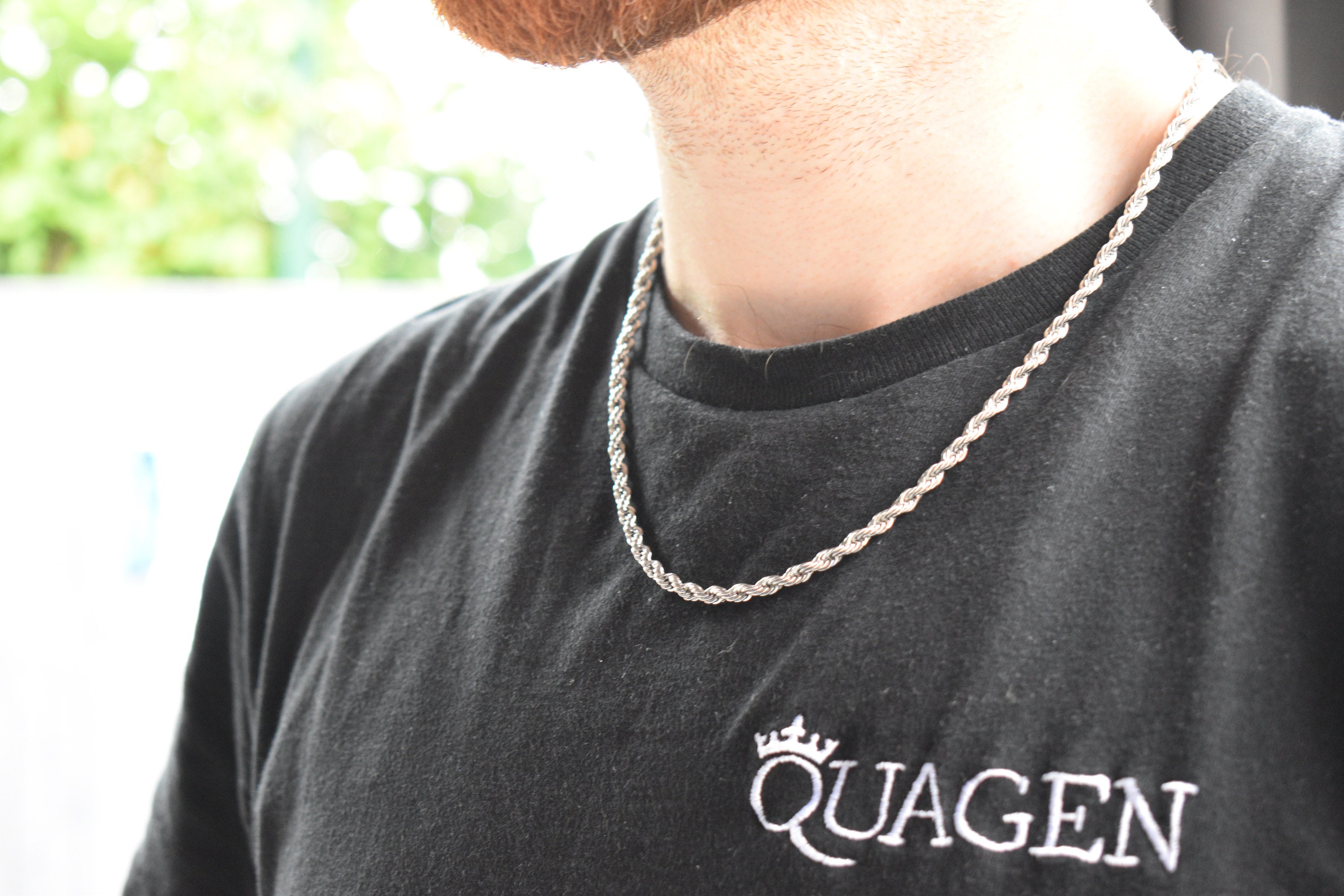 silver rope chain