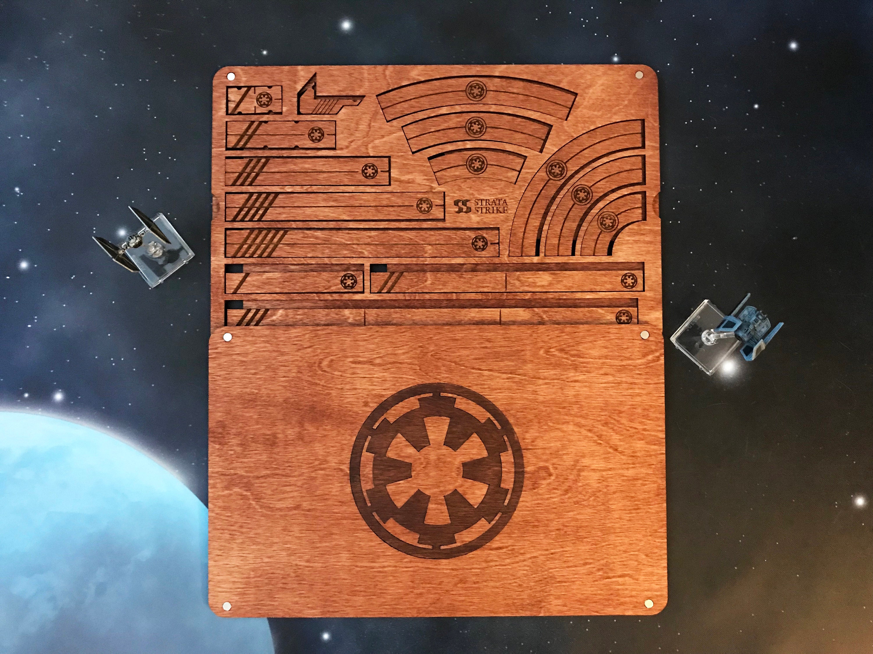 Imperial X-Wing Tray & Rulers