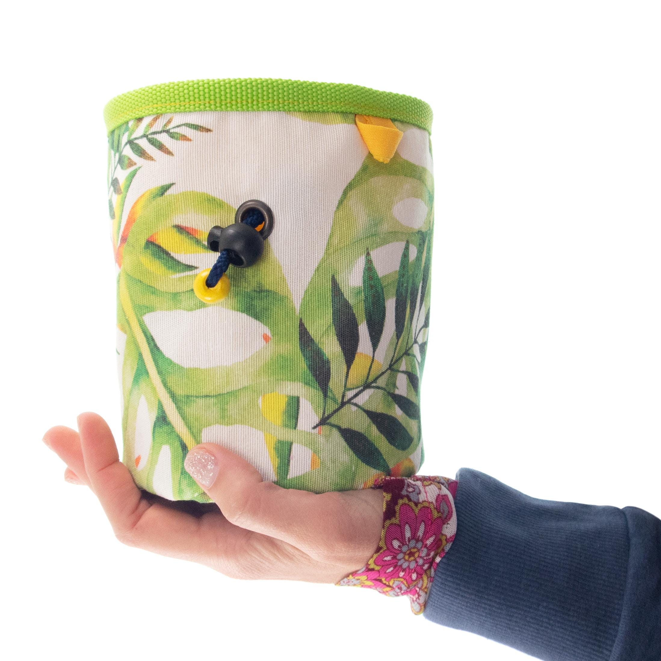 Handmade large chalk pouch for rock climbers and bouldering sessions