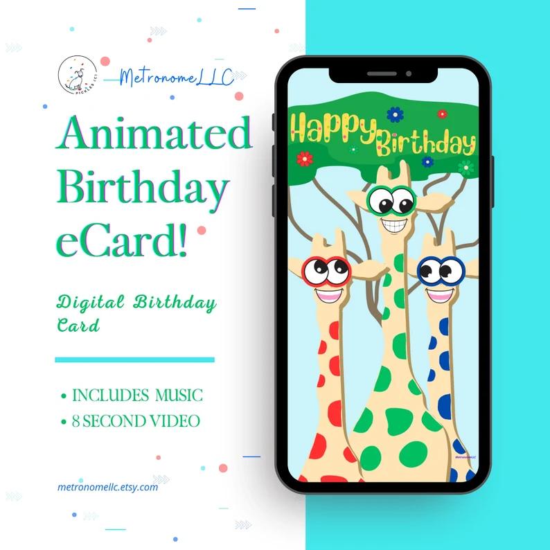 Wacky Giraffe eCard