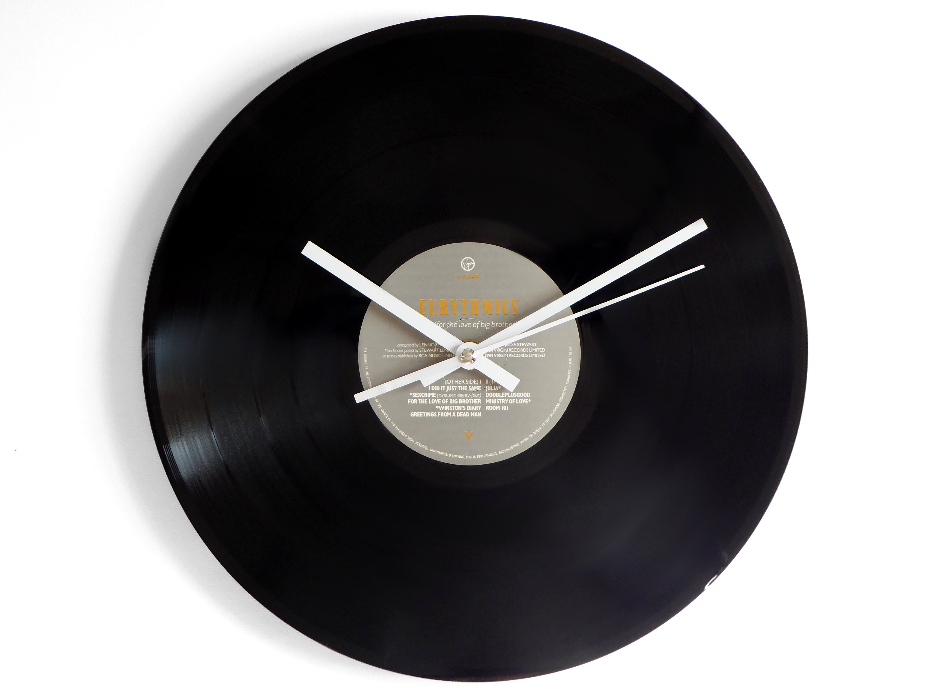 Eurythmics 1984 Vinyl Record Wall Clock