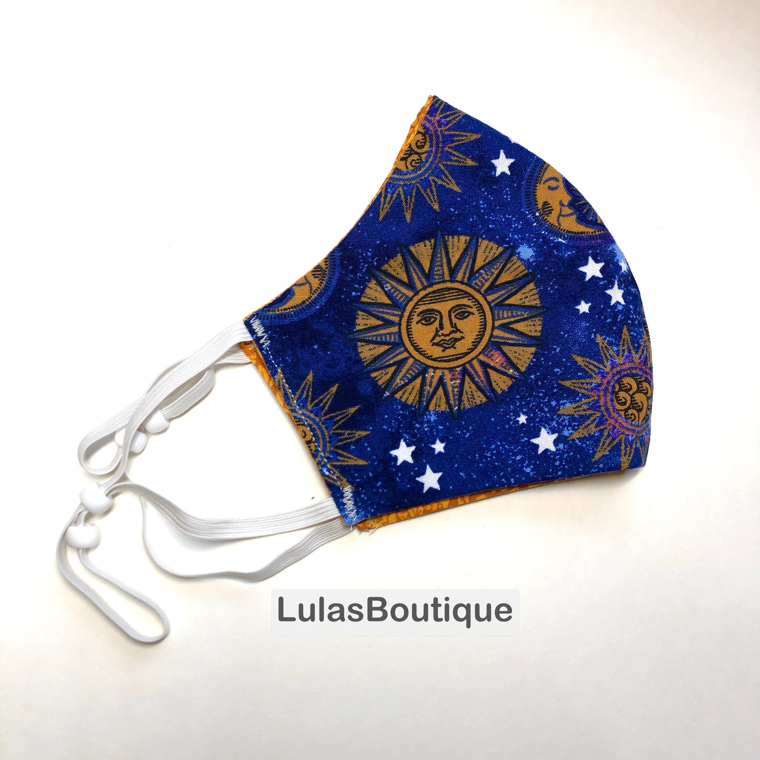 Boho Sun Moon Stars Mask