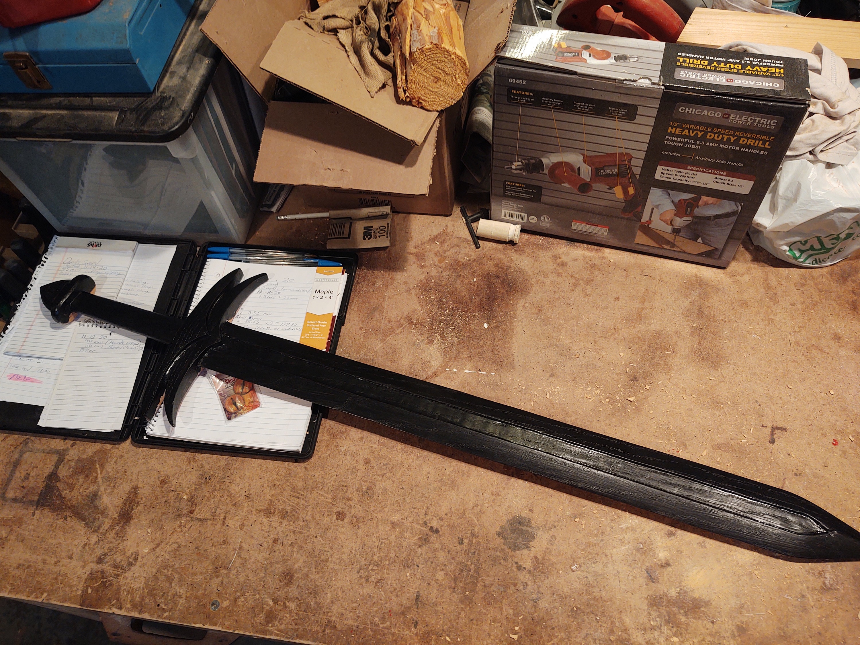 Starting off with a flat black base coat