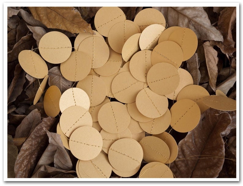 Gold circles garland