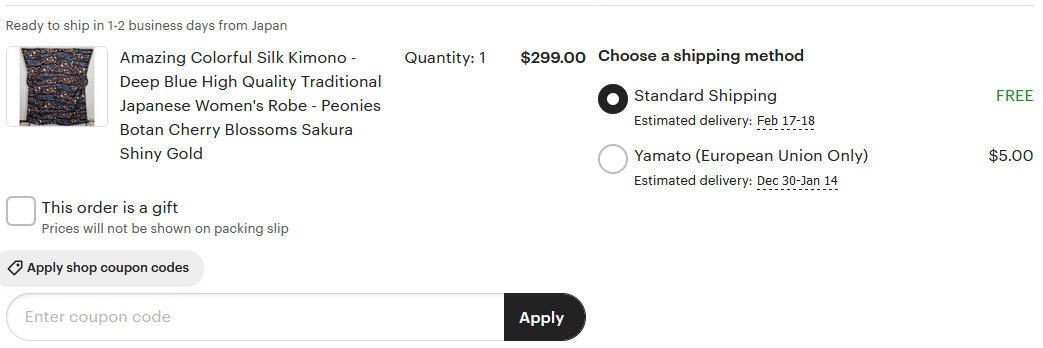 Apply shop coupon codes button clicked