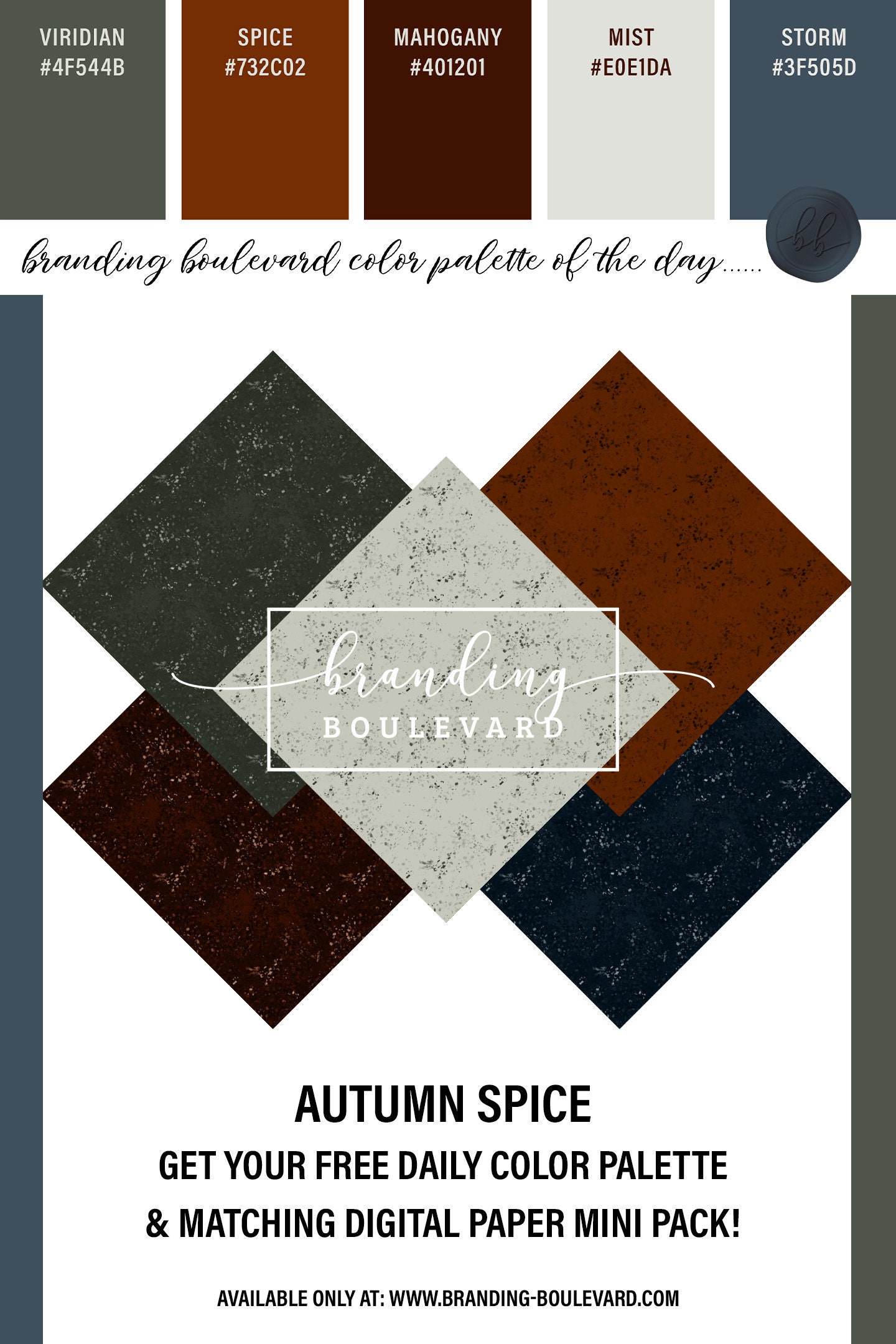 Autumn Spice Free Digital Paper Pack - Terrazzo Stone Speckle Backgrounds Free