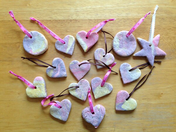 Salt dough hearts