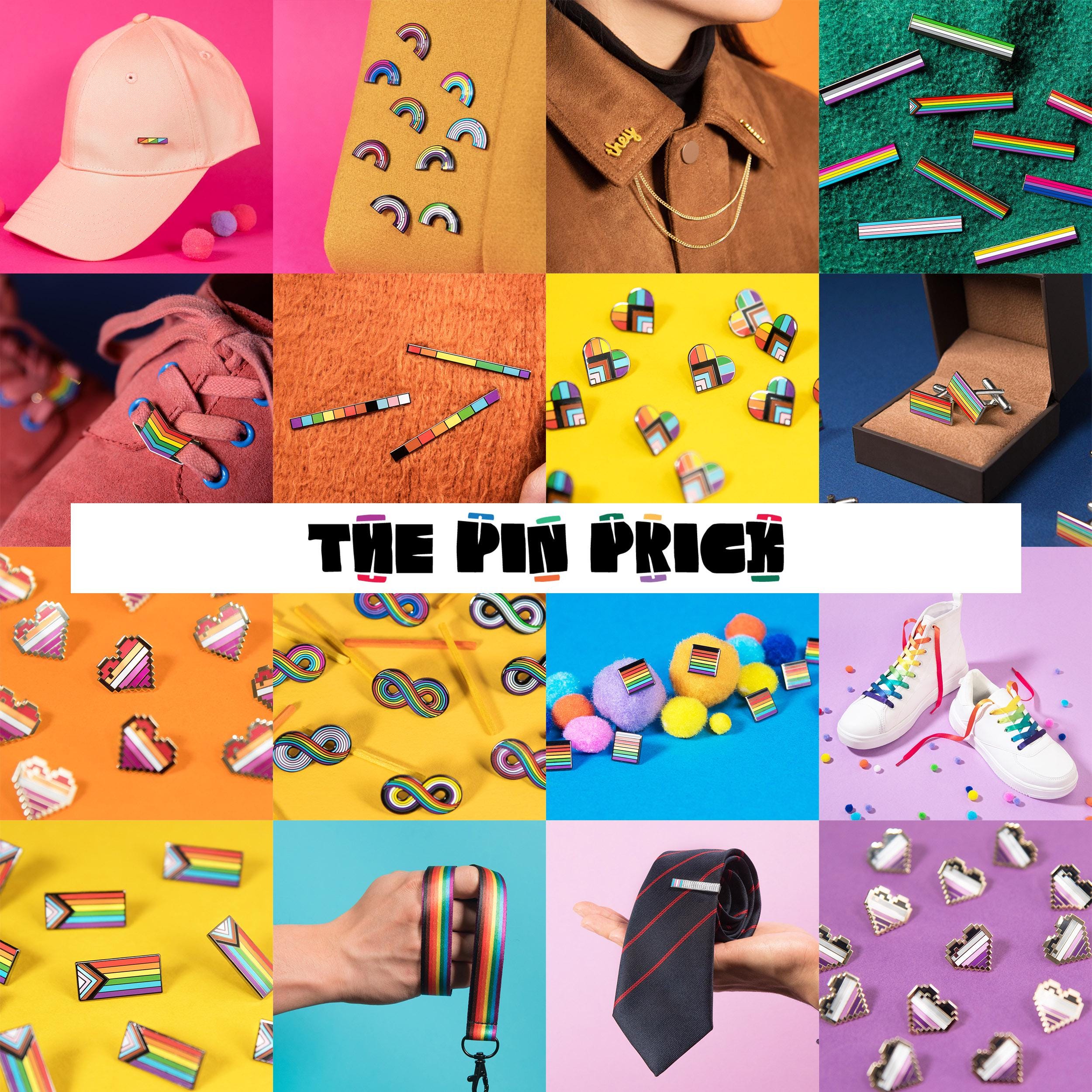 The Pin prick pride pin accessories sponsorship wholesale museum buyer shop stockist uk london