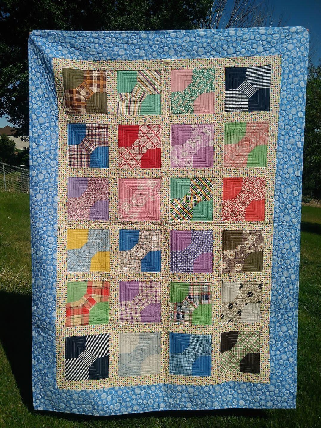 vintage quilt blocks assembled with border