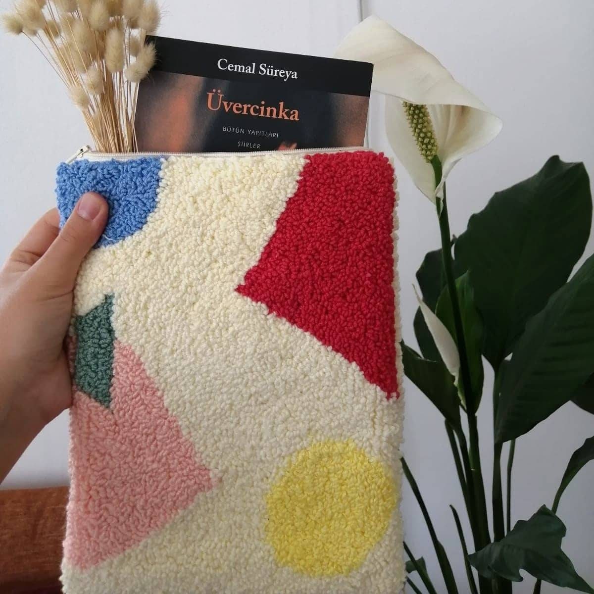 Tufted Book Sleeve for a Bookworm
